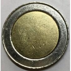 VATICAN ITALY 2000 . TWO 2 EURO COIN . ERROR . BLANK